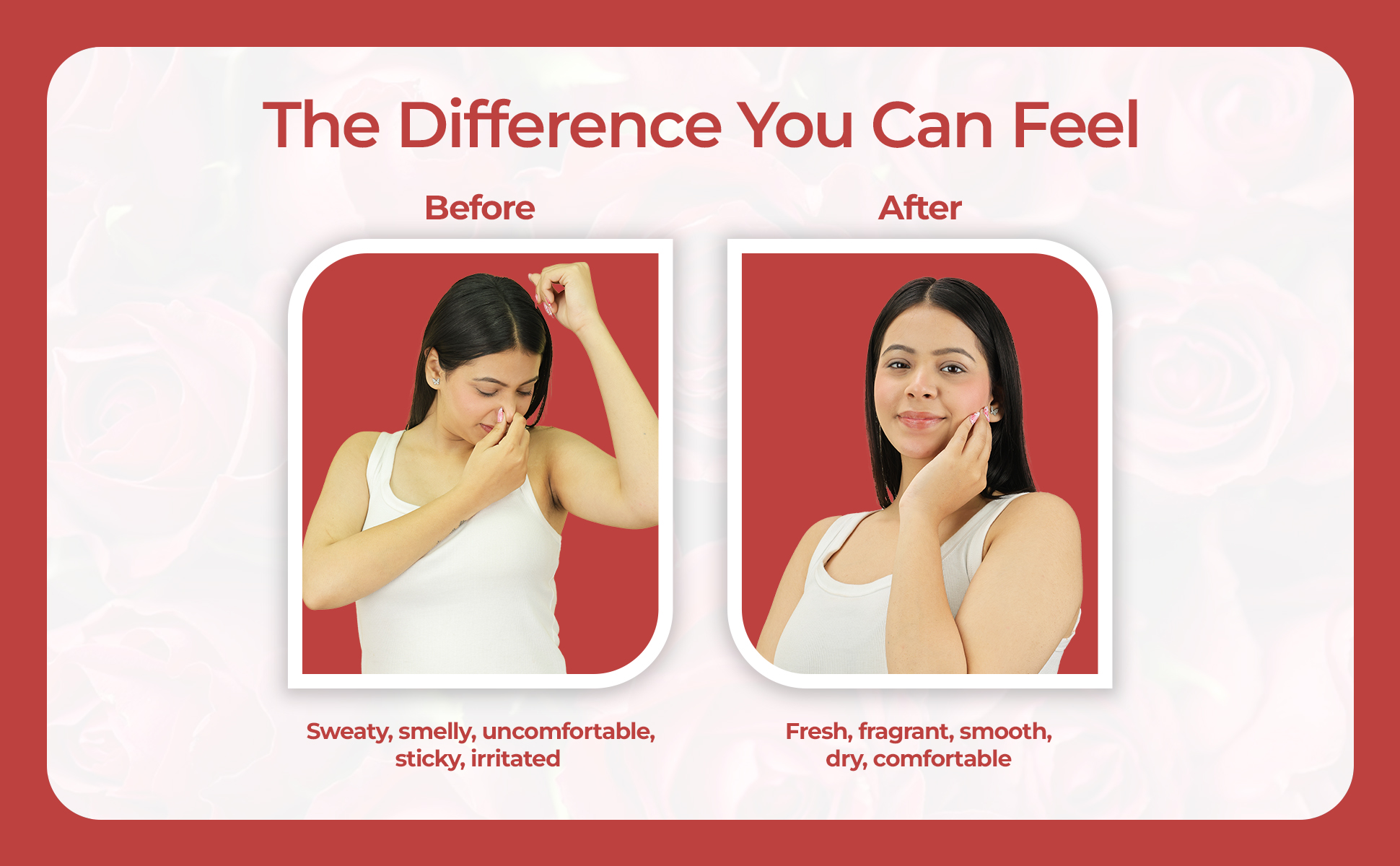 Dermi fresh prickly heat powder rose before and after use effects