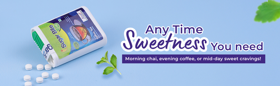 Sugar Bite Gold Sweetener Pellets anytime sweetness