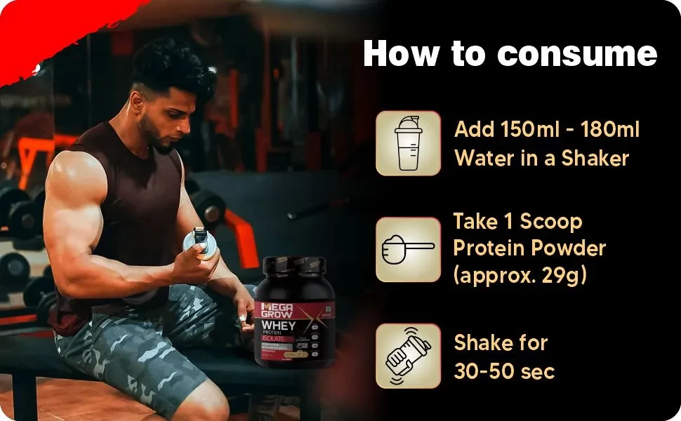 Megagrow Isolate Whey how to consume