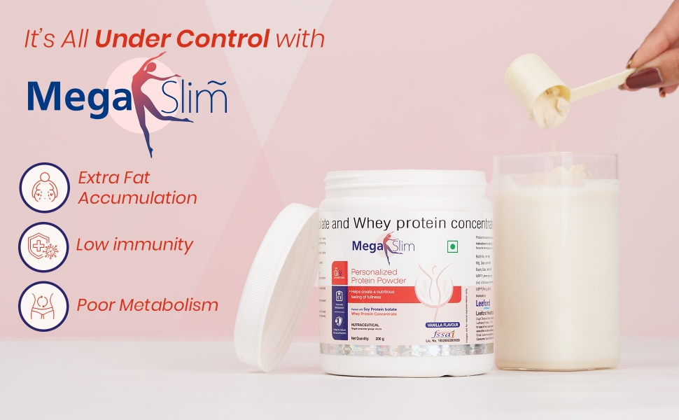 megaslim protein powder is for person with low immunity poor metabolism