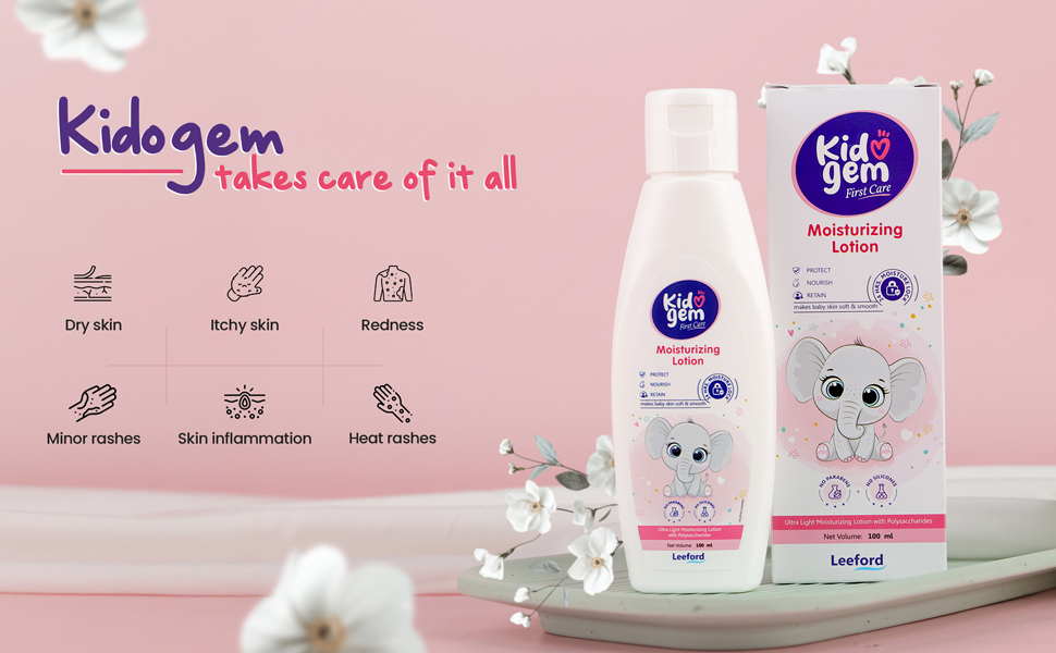 Kidogem Moisturizing Baby Lotion all benefits