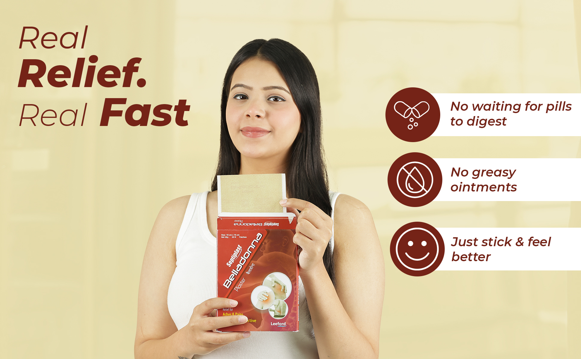 Septiplast belladonna plaster just stick and feel better