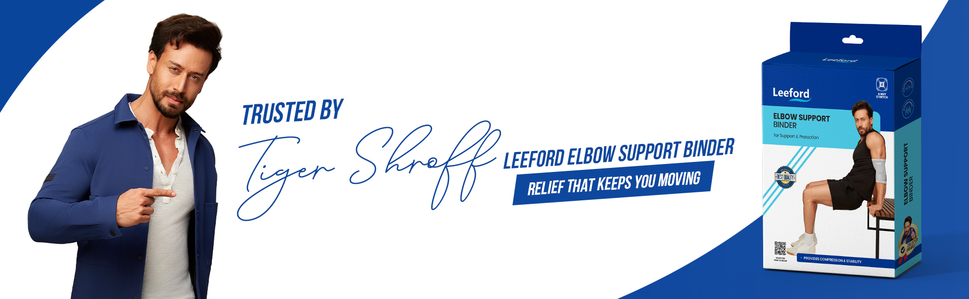 elbow binder trusted by tiger shroff