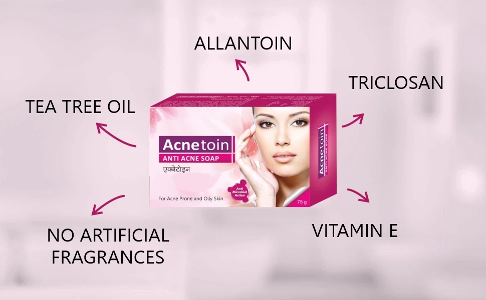 Acnetoin anti acne soap ingredients
