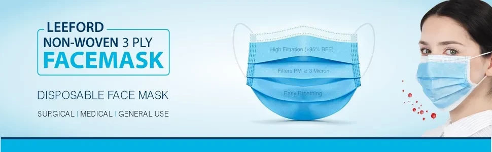 Leeford 3ply non woven facemask