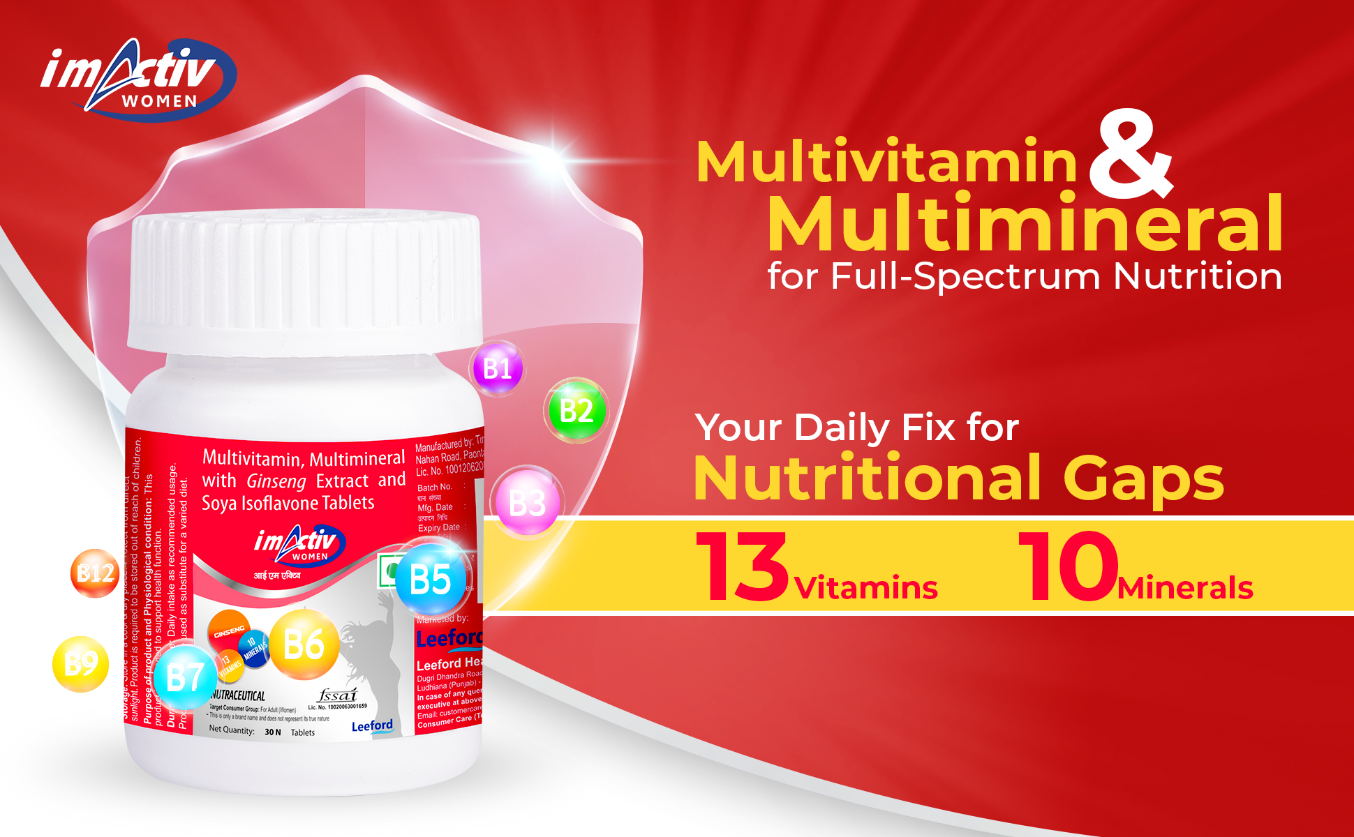 IM Activ Multivitamin Tablets with ten minerals