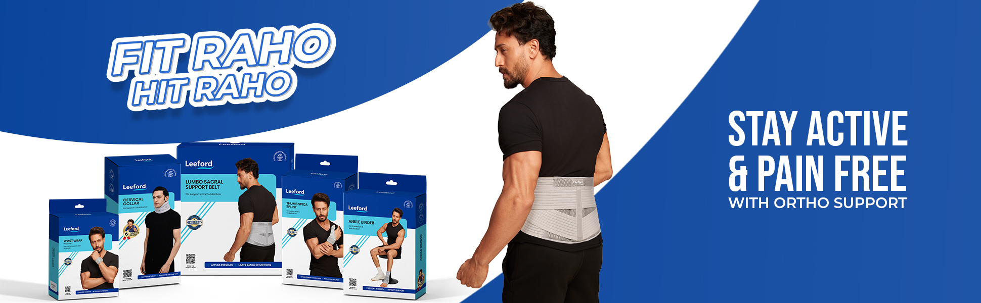 stay active n pain free with lumbo sacral belt