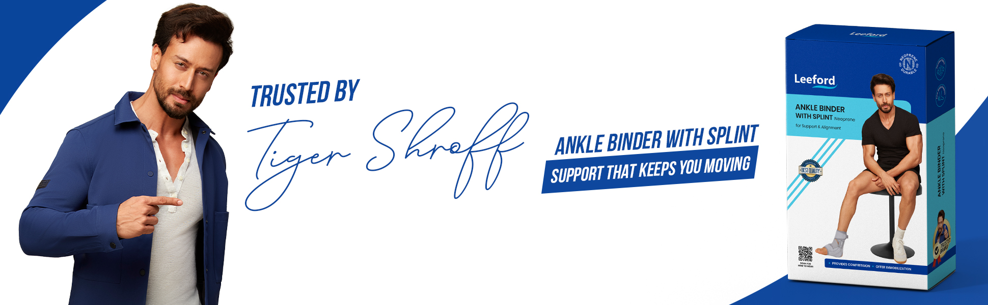 ankle brace is trusted by tiger shroff
