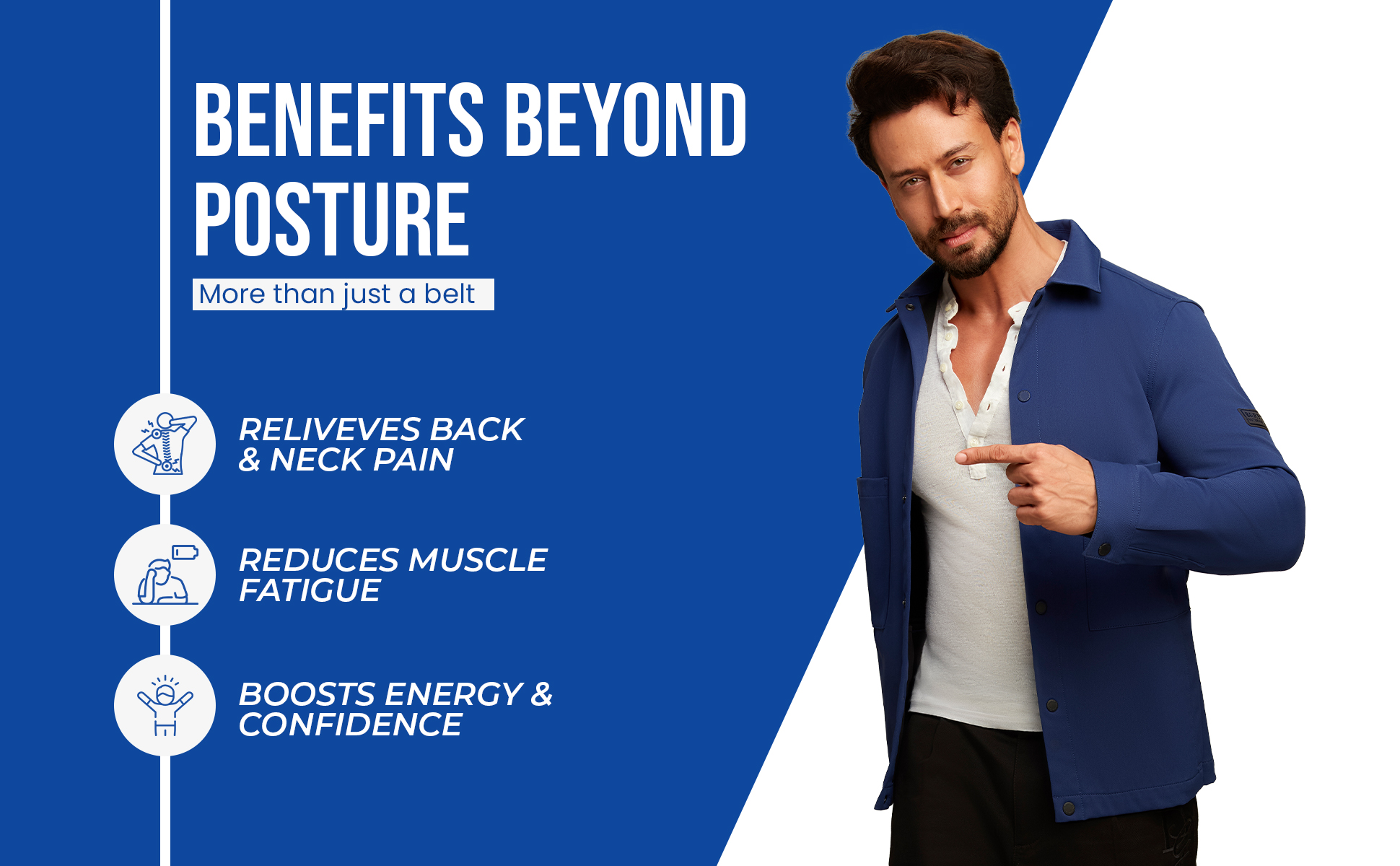 posture corrector belt relieve back n neck pain n reduces muscle fatigue