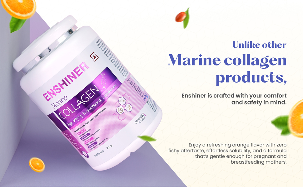 Enshiner marine collagen powder safe and effective