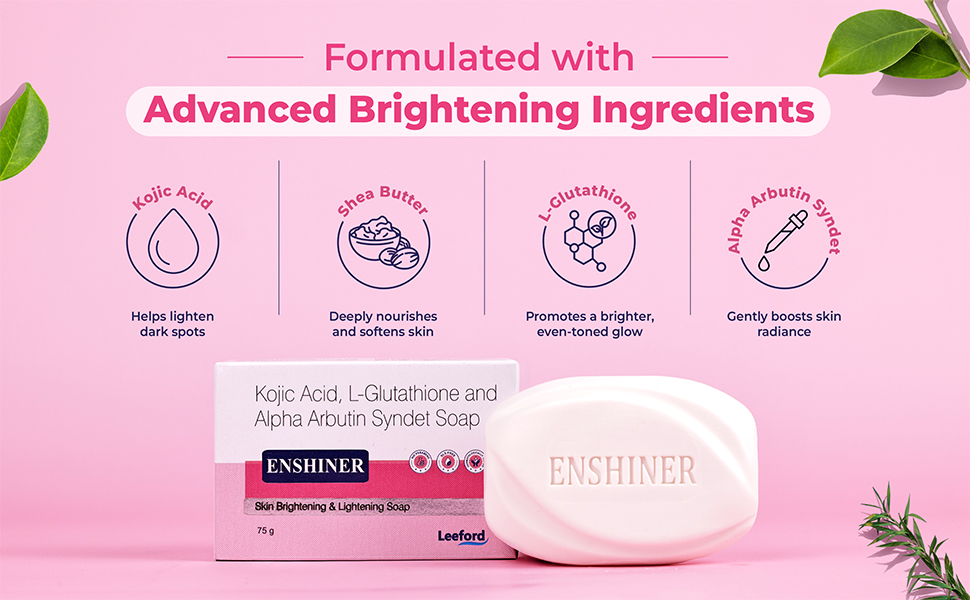 Enshiner Skin Brightening Soap key ingredients