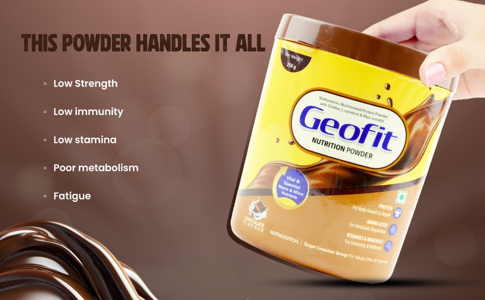 Geofit Chocolate Protein Powder benefits
