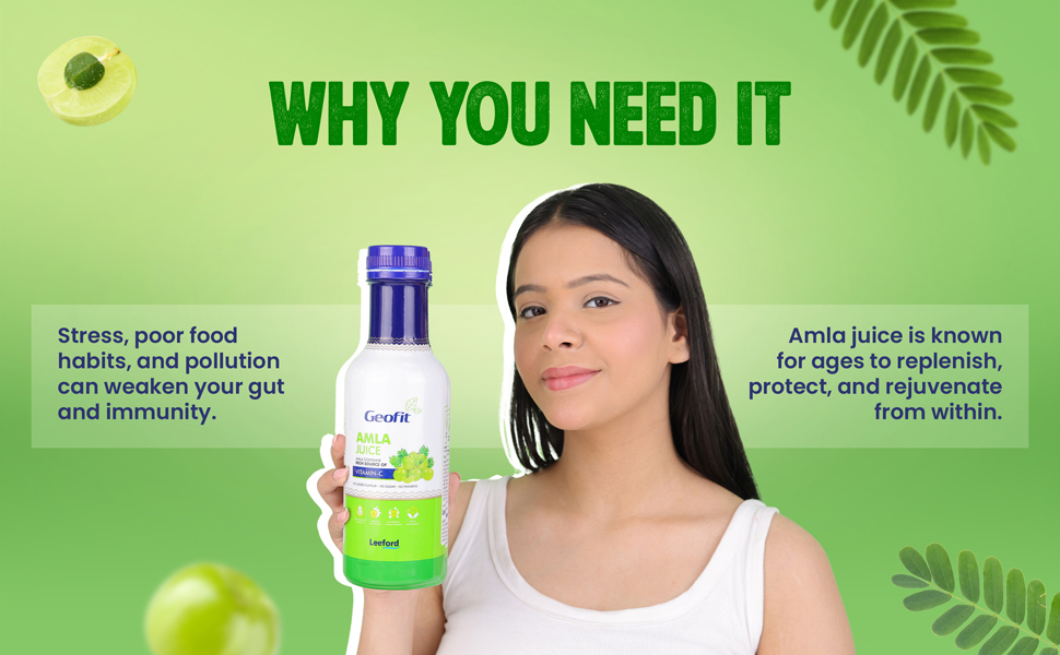 Geofit Amla Juice for stress poor food habits