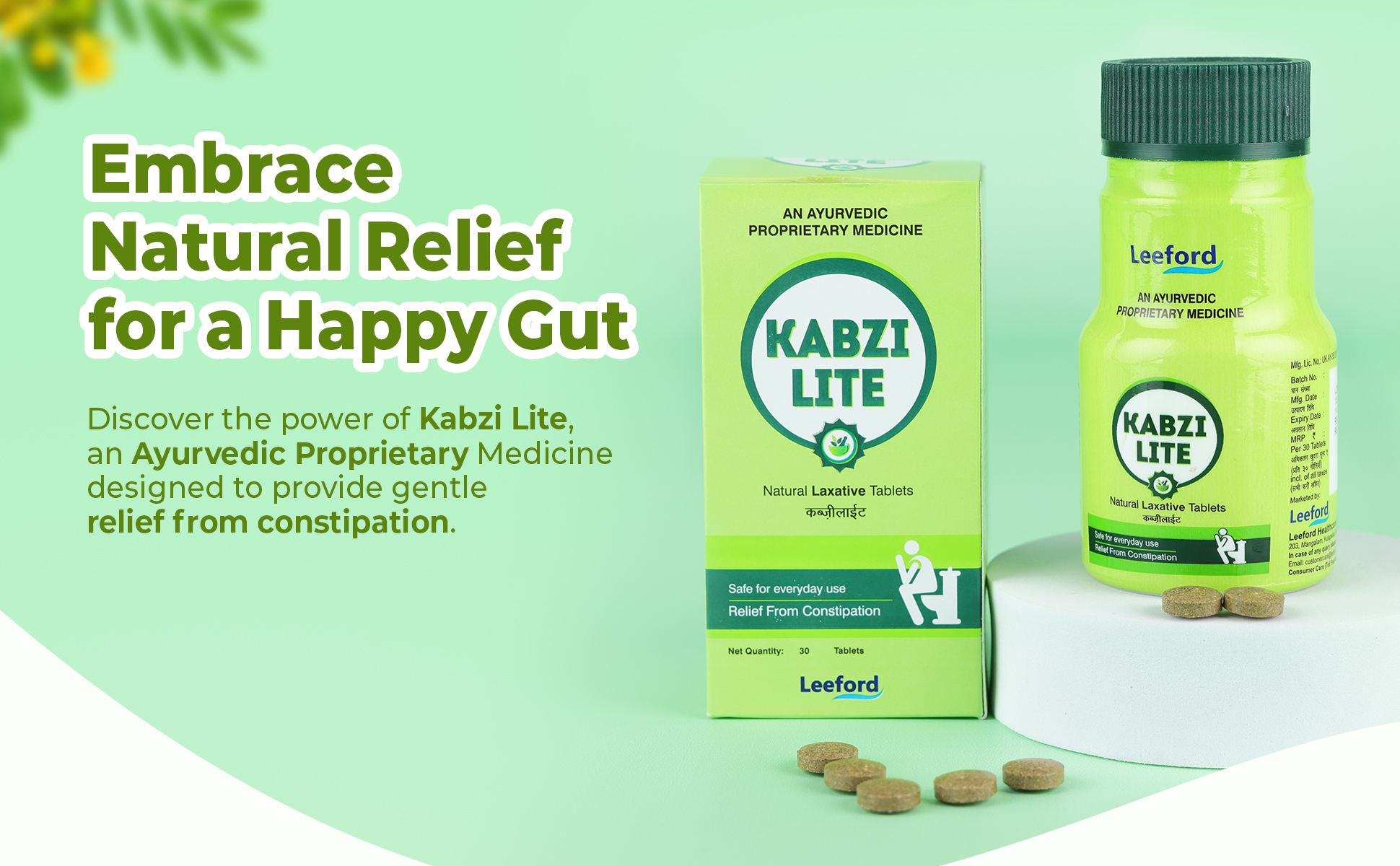 Kabzi lite tablets natural relief