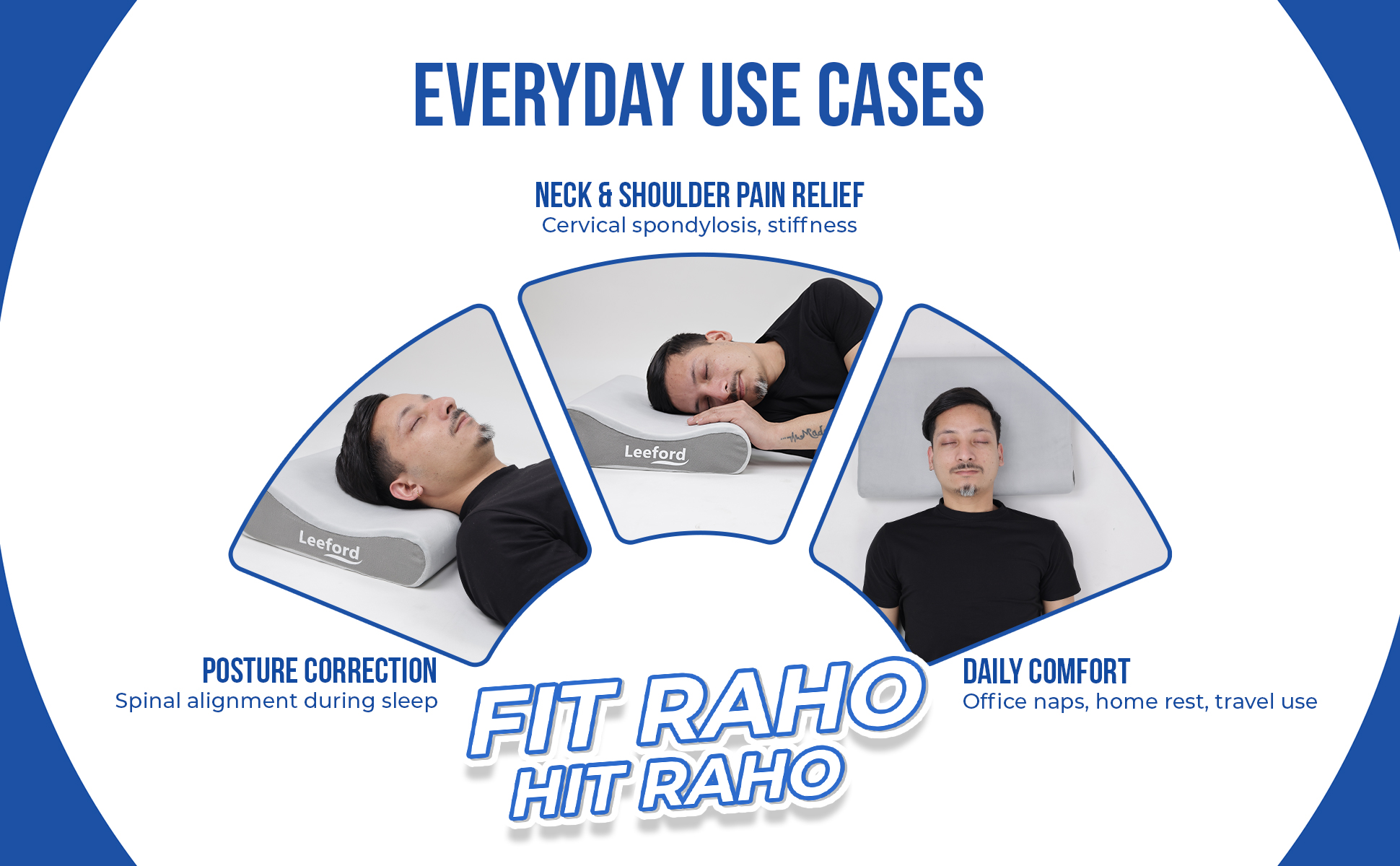 cervical pillow can be use for posture correction neck n pain relief for daily comfort