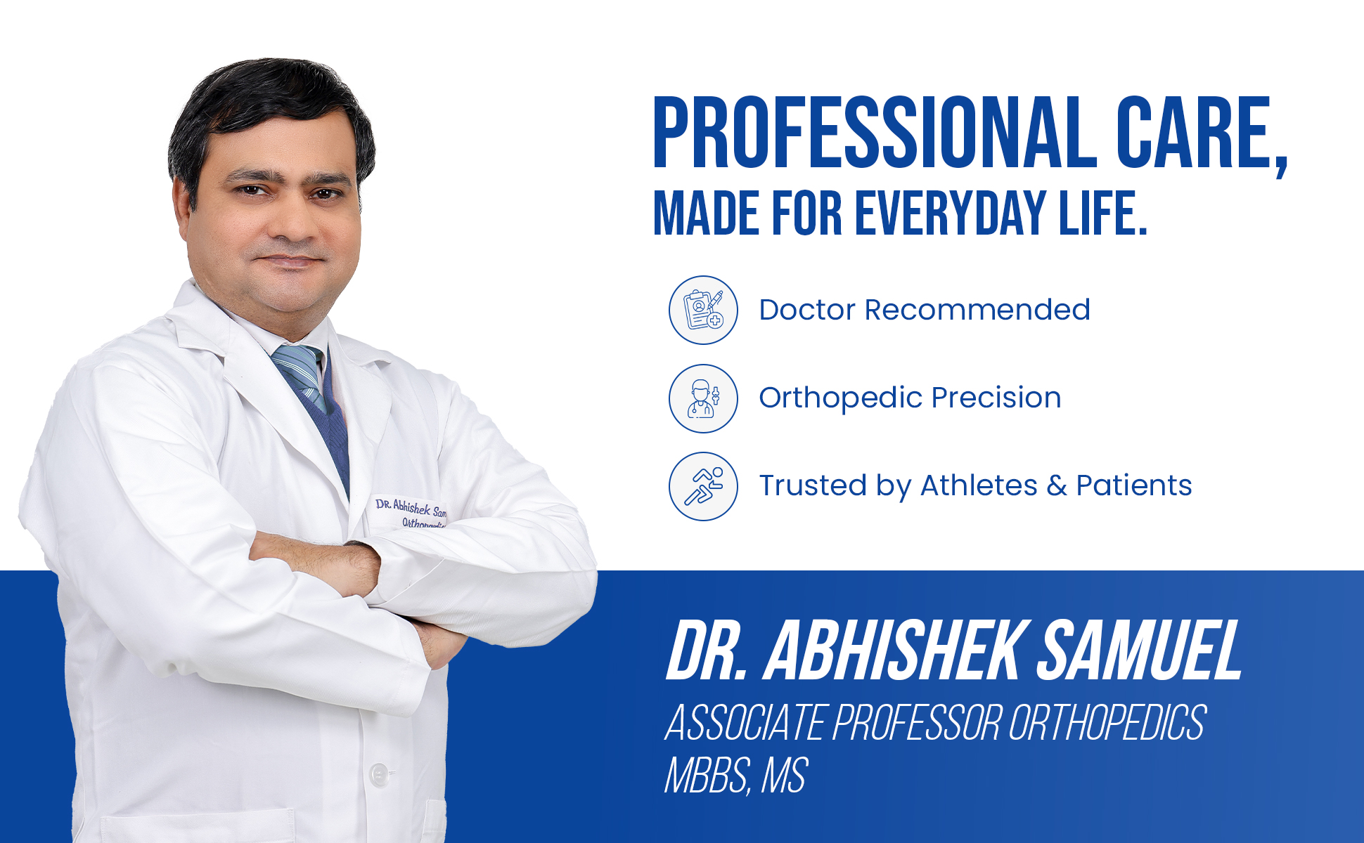 ankle brace is recommended by doctor abhishek samuel