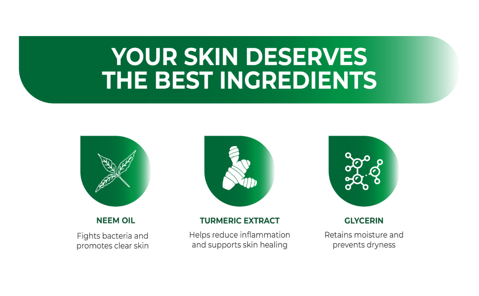 Lee‑Neem antibacterial soap with turmeric key ingredients