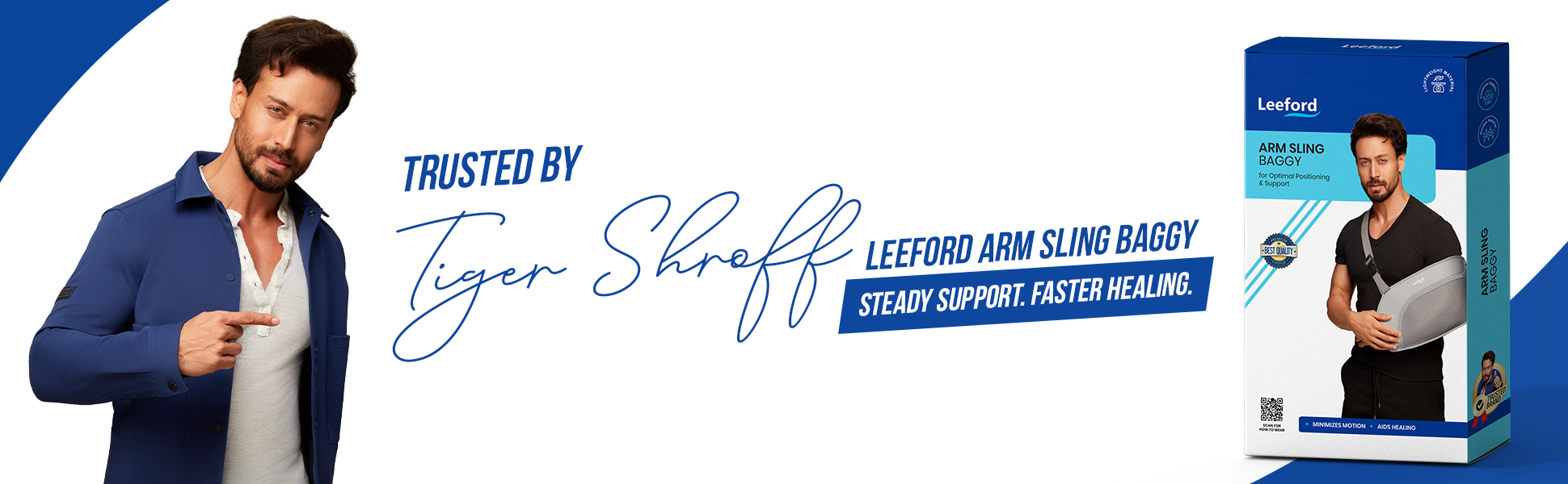 arm sling pouch baggy trusted by tiger shroff