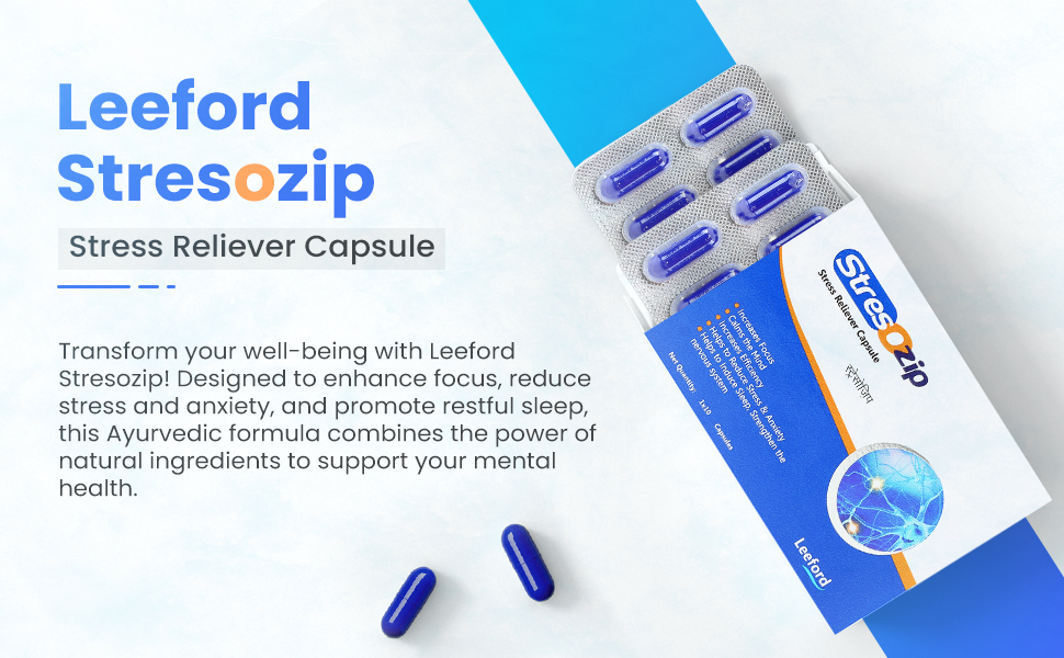 Leeford Stresozip stress reliever capsules