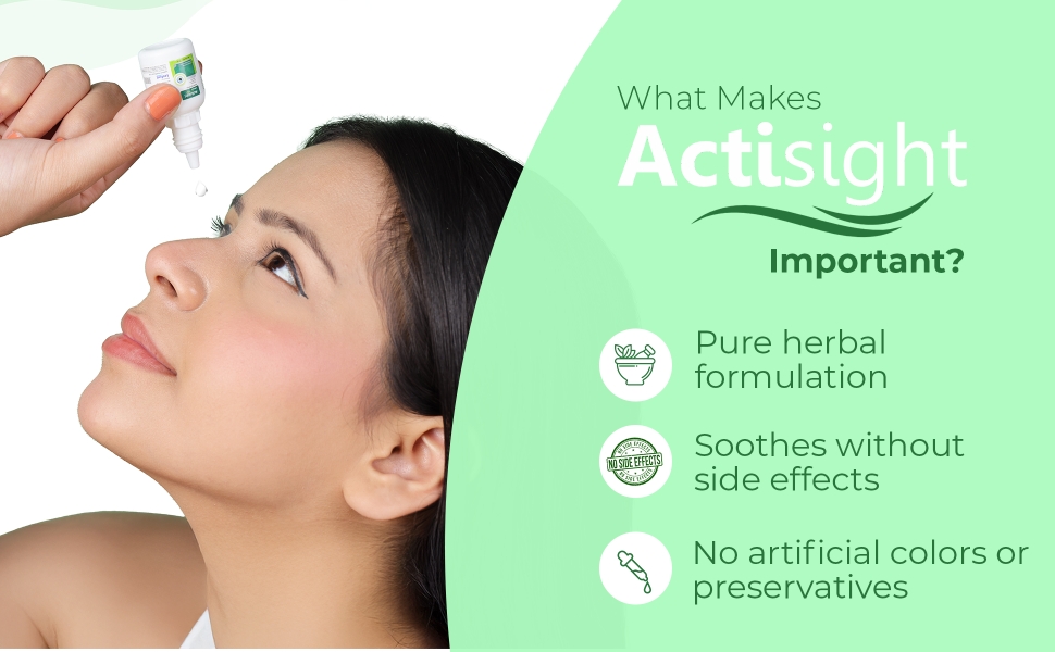 Actisight Herbal Eye Drops all benefits