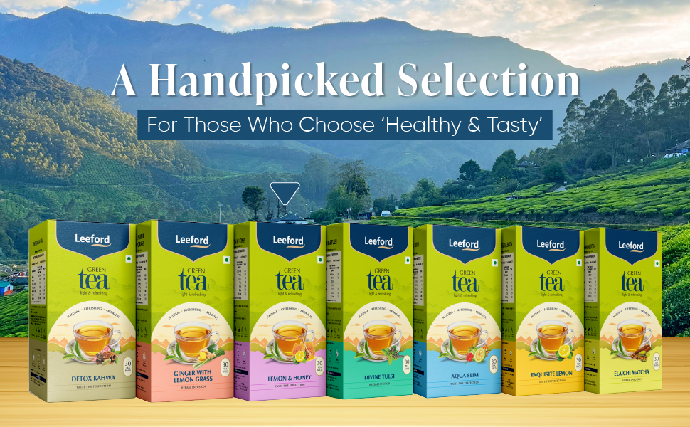 leeford green tea products range
