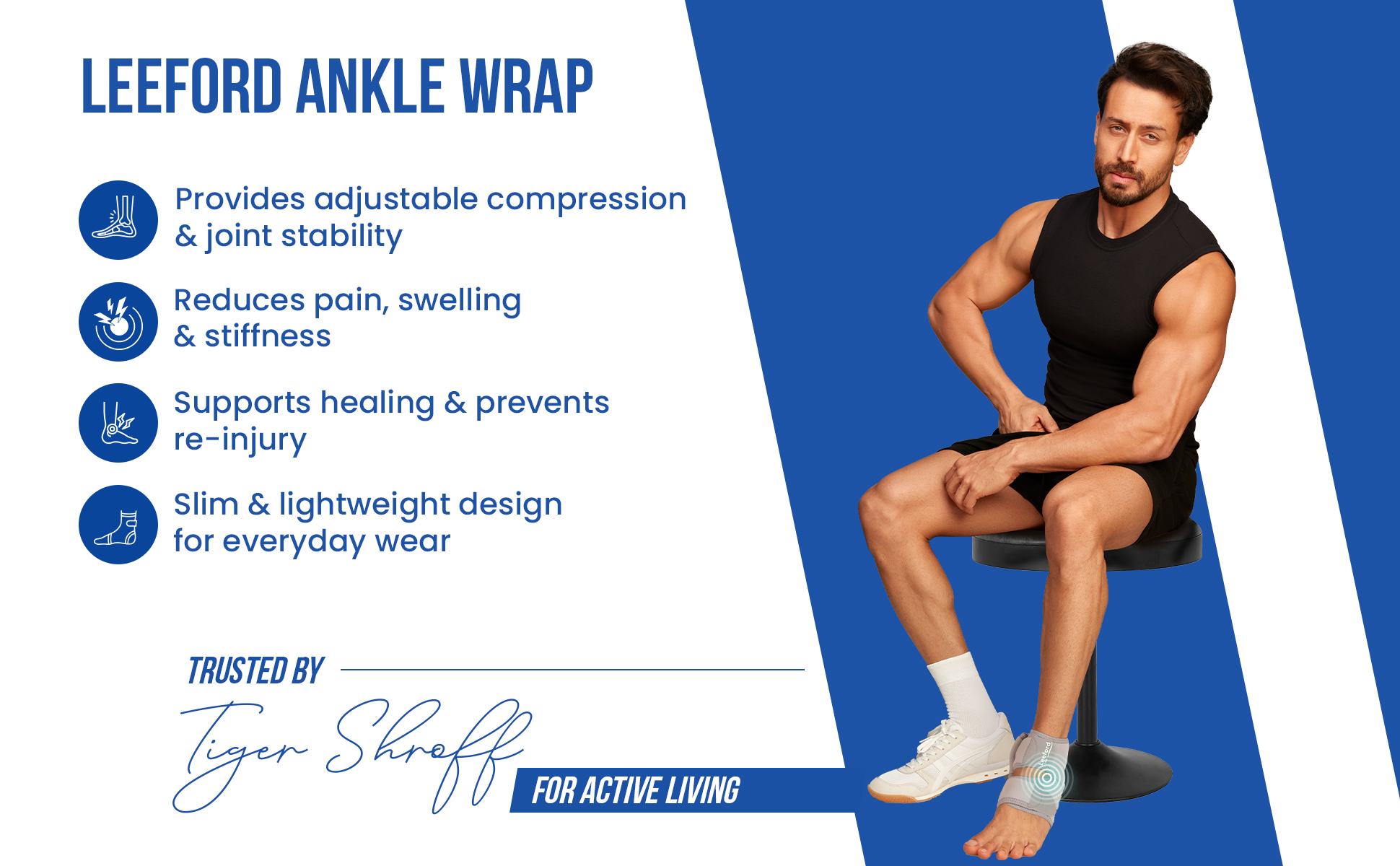 ankle wrap reduce pain swelling n stiffness supports healing n re injury recovery