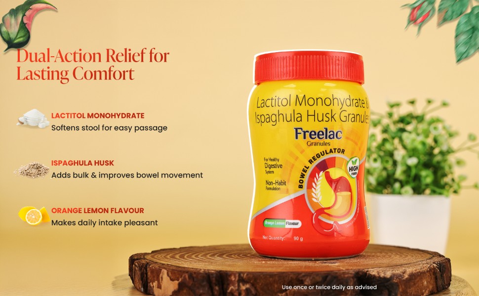 Freelac Granules sugar-free ayurvedic laxative ingredients benefits
