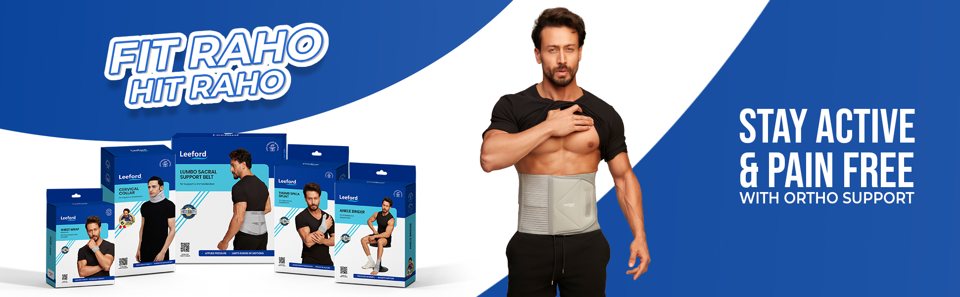 stay active n pain free with Leeford abdominal belt