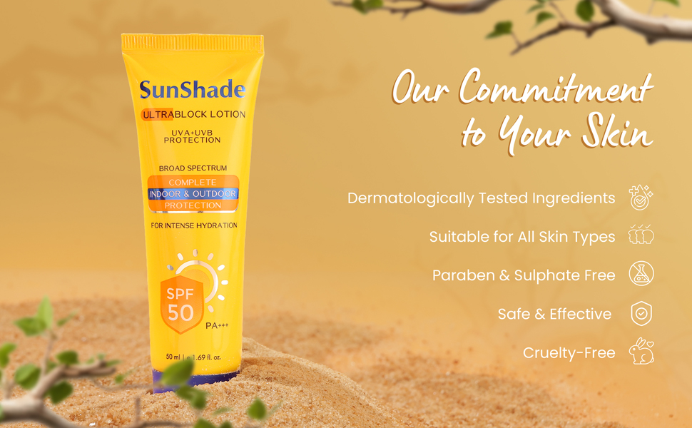 Leeford Sunshade Ultra Block Lotion SPF50 benefits
