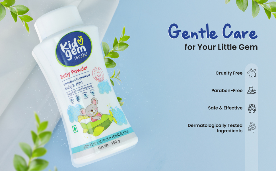 Kidogem Baby Powder paraben free chemicals free