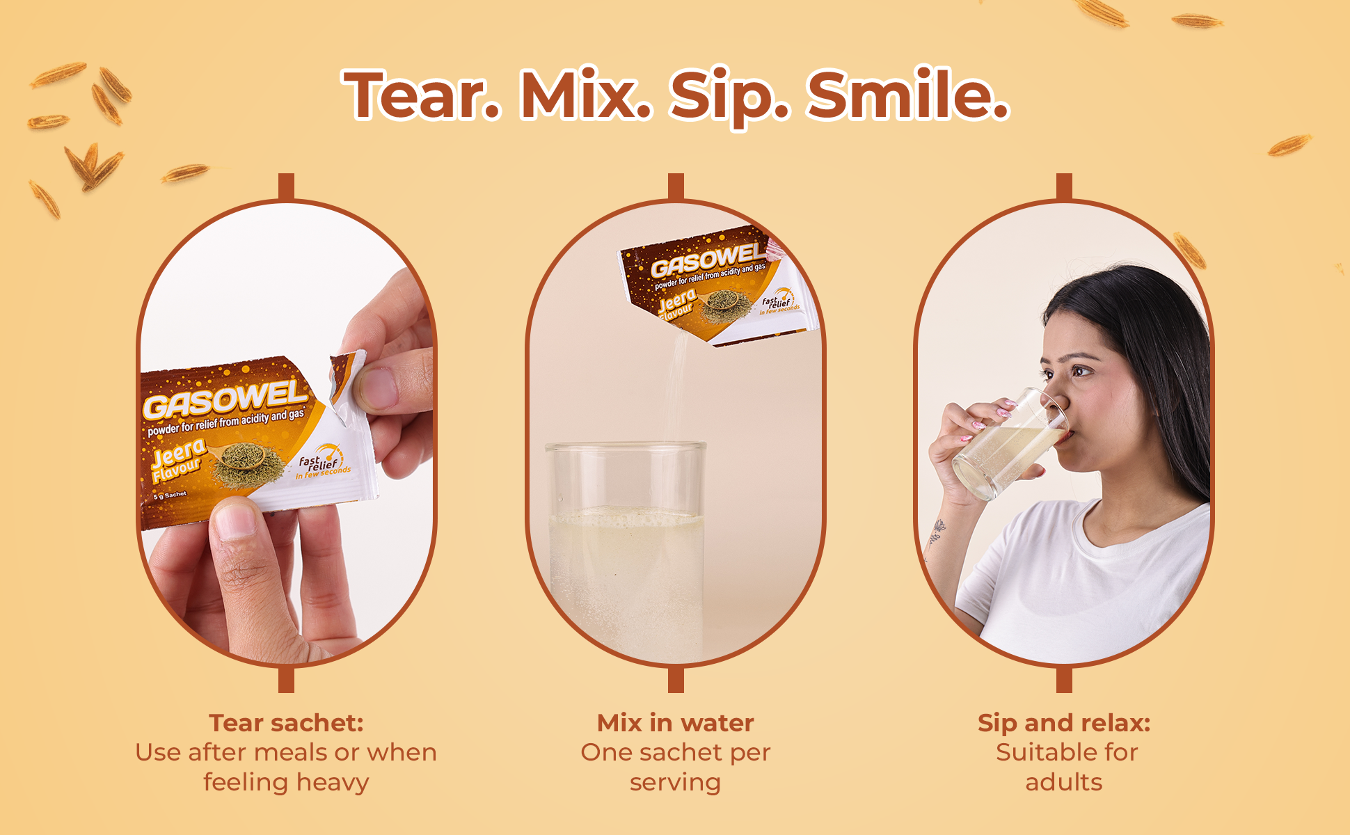 Gasowel jeera flavor powder how to consume guide