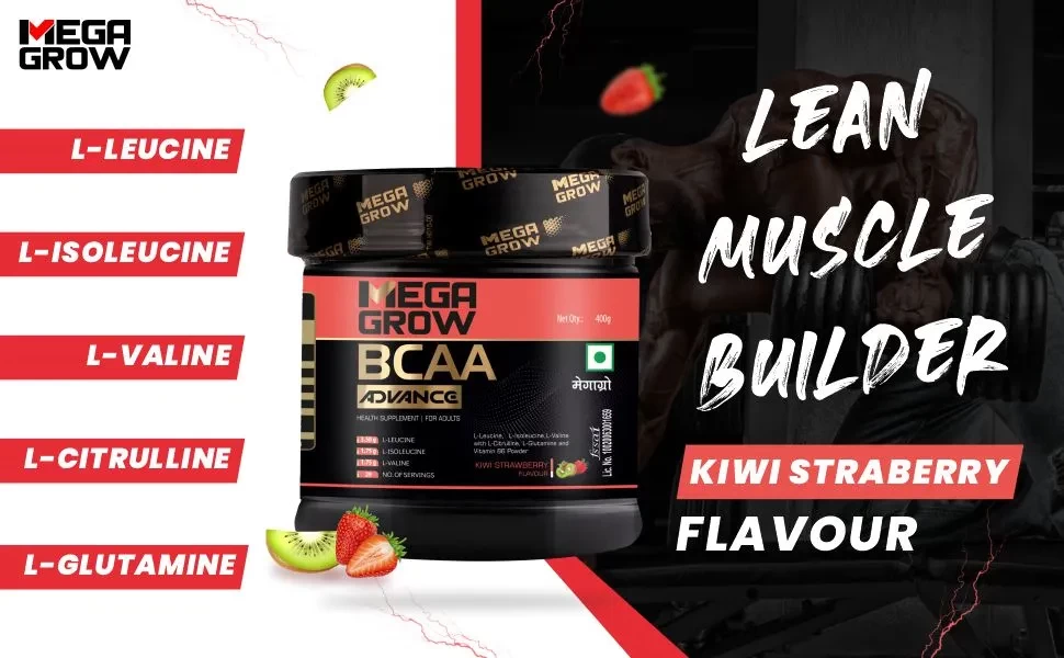 megagrow bcaa powder kiwi ingredients