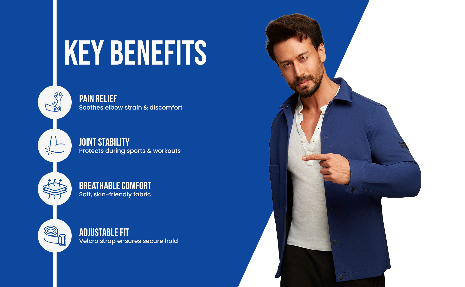 elbow brace with pain relief joint stability n breathable comfort