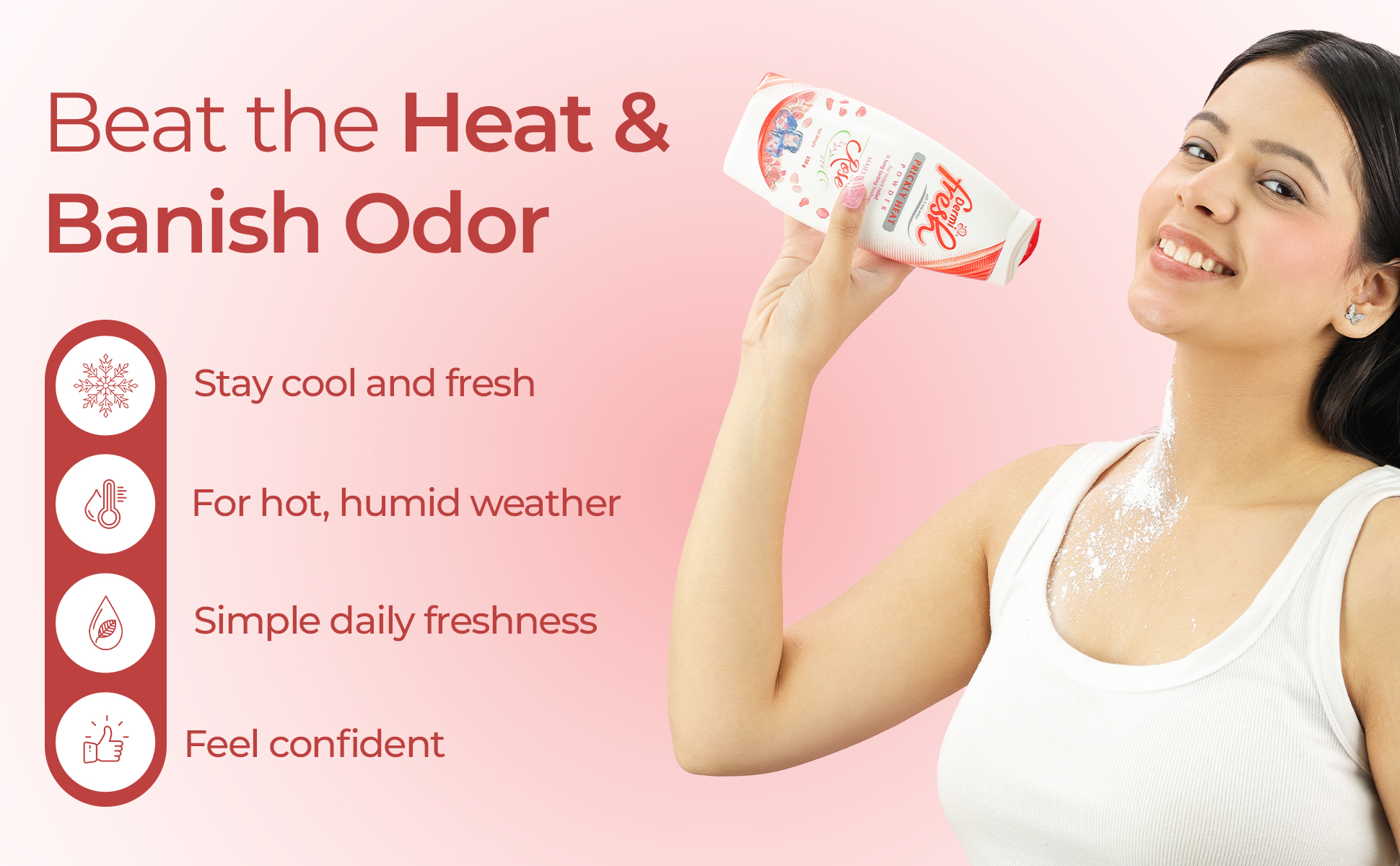 Dermi fresh prickly heat powder rose all benefits