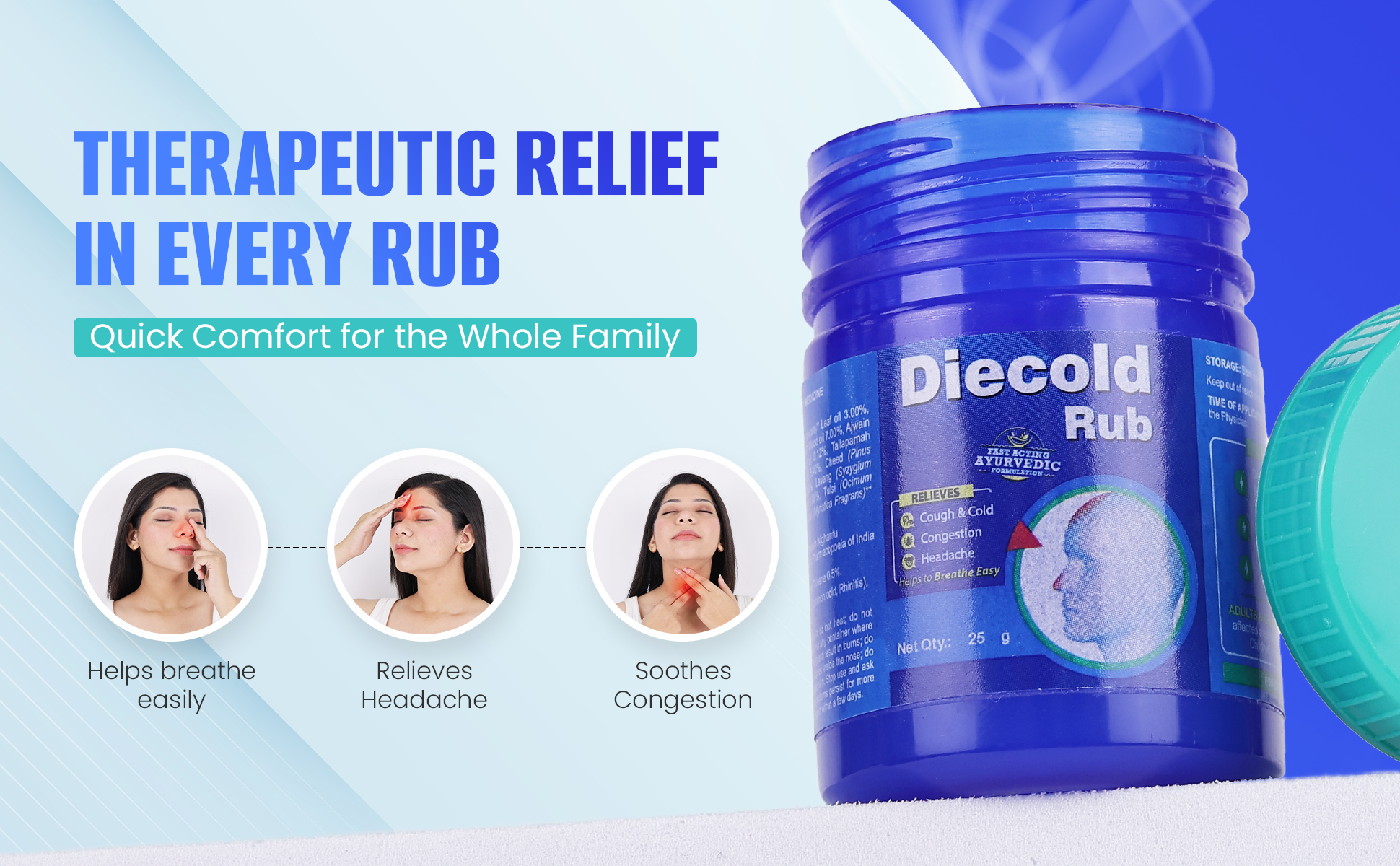 Diecold Rub for Headache benefits