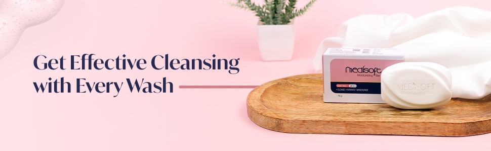 Medisoft moisturizing bar soap get effective cleaning with every wash