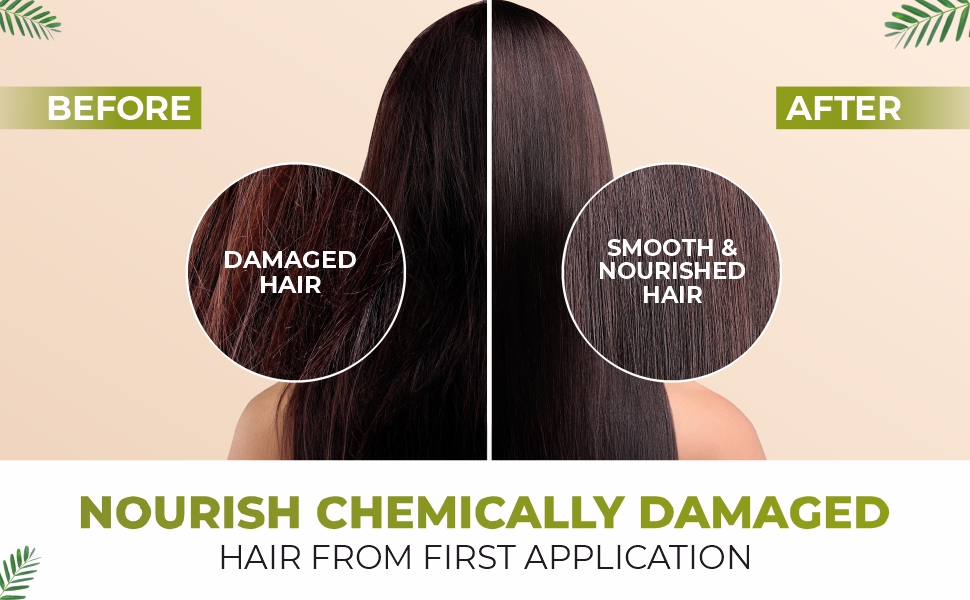 before and after hair oil effects