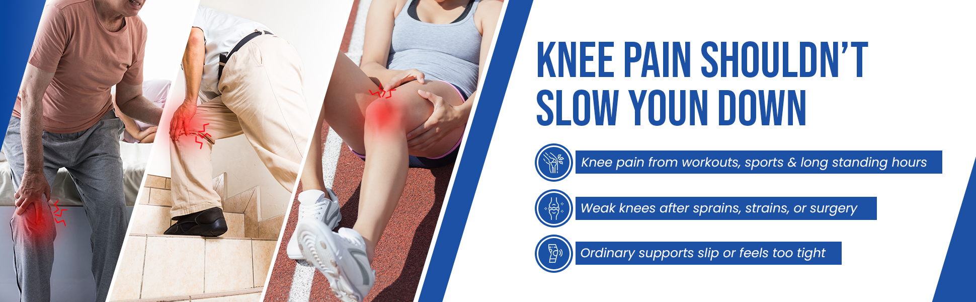 knee pain from old age sports or injuries