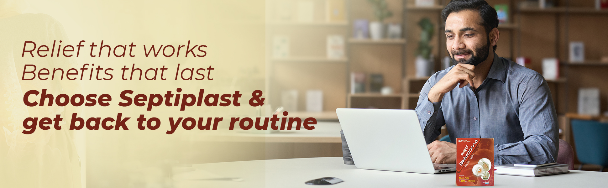 Septiplast belladonna plaster relief that works better